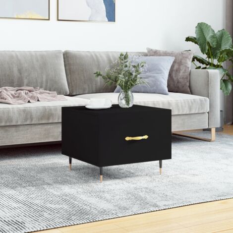 Coffee Table Black 50x50x40 cm Engineered Wood vidaXL