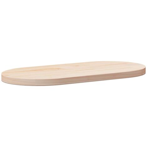 Table Top 60x30x2.5 cm Solid Wood Pine Oval vidaXL