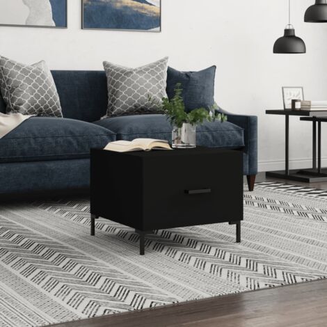Coffee Table Black 50x50x40 cm Engineered Wood vidaXL