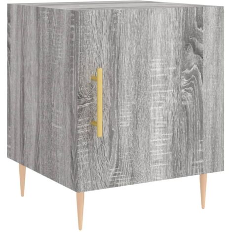 Bedside Cabinet Grey Sonoma 40x40x50 cm Engineered Wood vidaXL (1/5)
