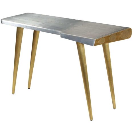 Aviator Writing Desk Vintage Aircraft Airman Style 120x60x76 cm vidaXL (1/5)