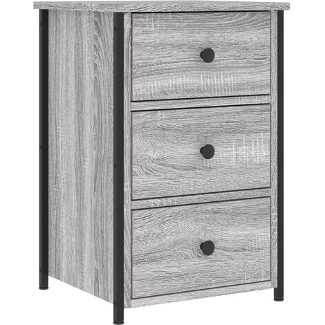 Bedside Cabinet Grey Sonoma 40x36x60 cm Engineered Wood vidaXL