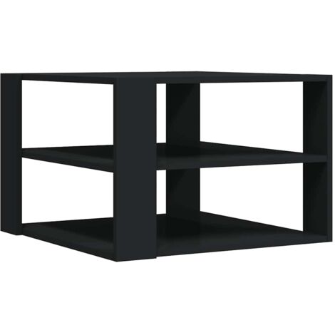 Coffee Table Black 58x58x40 cm Engineered Wood vidaXL