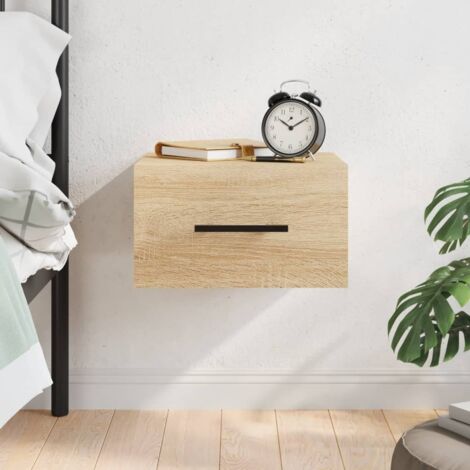 Wall-mounted Bedside Cabinet Sonoma Oak 35x35x20 cm vidaXL