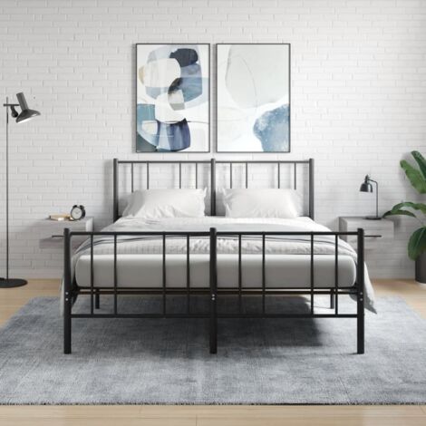 Wall-mounted Bedside Cabinets 2 pcs Grey Sonoma 35x35x20 cm vidaXL