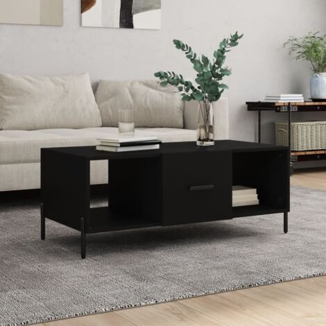 Coffee Table Black 102x50x40 cm Engineered Wood vidaXL (1/5)