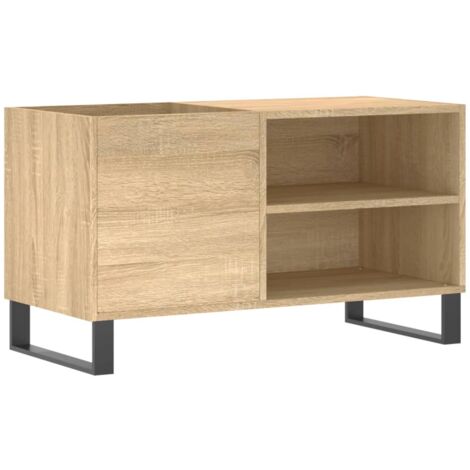 Record Cabinet Sonoma Oak 85x38x48 cm Engineered Wood vidaXL