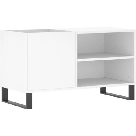 Record Cabinet White 85x38x48 cm Engineered Wood vidaXL (1/5)