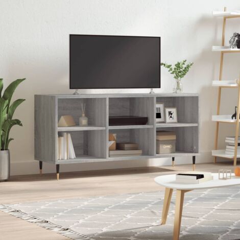 TV Cabinet Grey Sonoma 103.5x30x50 cm Engineered Wood vidaXL (1/5)