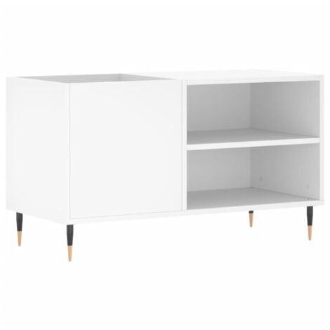Record Cabinet White 85x38x48 cm Engineered Wood vidaXL