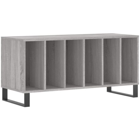 Record Cabinet Grey Sonoma 100x38x48 cm Engineered Wood vidaXL (1/5)