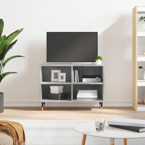 TV Cabinet Concrete Grey 69.5x30x50 cm Engineered Wood vidaXL (1/5)