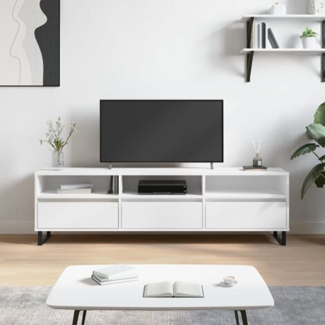 TV Cabinet White 150x30x44.5 cm Engineered Wood vidaXL