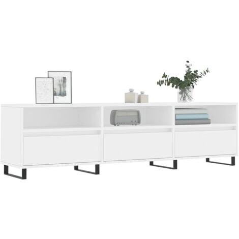 TV Cabinet White 150x30x44.5 cm Engineered Wood vidaXL