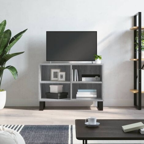 TV Cabinet Grey Sonoma 69.5x30x50 cm Engineered Wood vidaXL (1/5)
