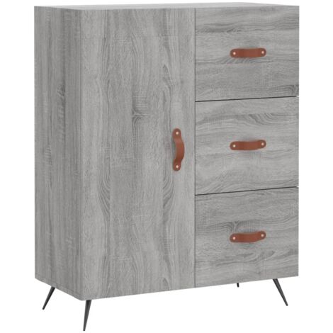 Sideboard Grey Sonoma X X Cm Engineered Wood Vidaxl