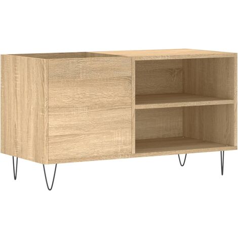 Record Cabinet Sonoma Oak 85x38x48 cm Engineered Wood vidaXL