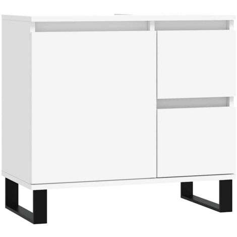 Bathroom Cabinet White 65x33x60 cm Engineered Wood vidaXL