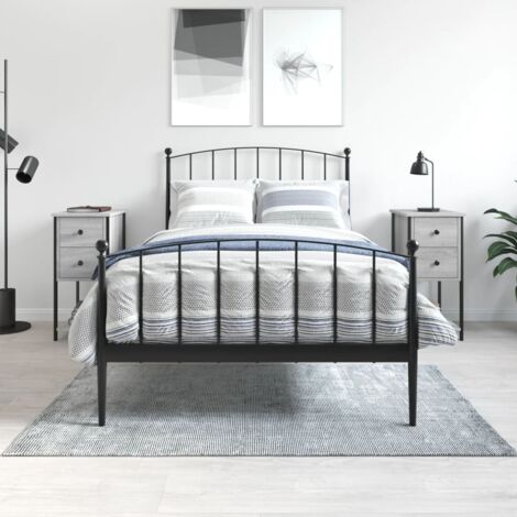 Bedside Cabinets 2 pcs Grey Sonoma 32x42x70 cm Engineered Wood vidaXL