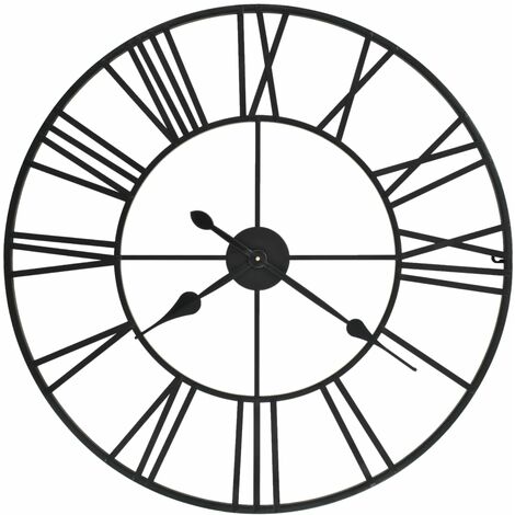 Vintage Wall Clock with Quartz Movement Metal 80 cm XXL vidaXL (1/5)