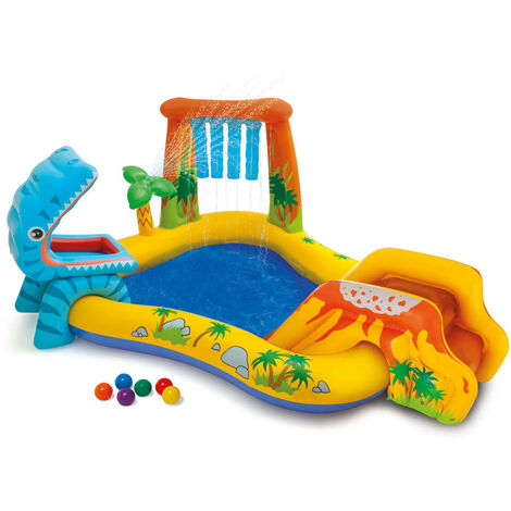 Dino cheap inflatable pool