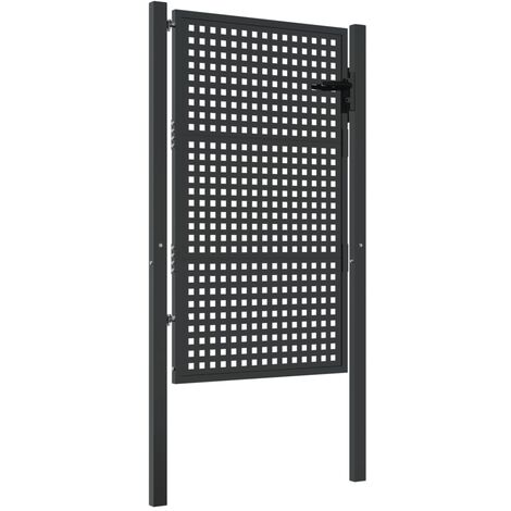 Garden Gate Anthracite 105x150 cm Steel vidaXL
