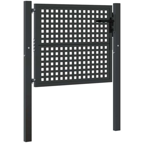 Garden Gate Anthracite 105x75 cm Steel vidaXL