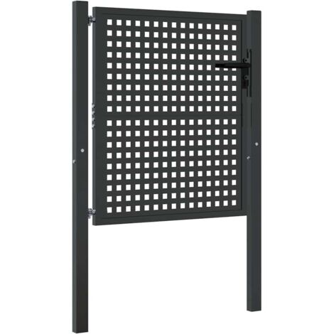 Garden Gate Anthracite 105x100 cm Steel vidaXL