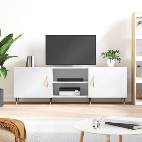 TV Cabinet White 150x30x50 cm Engineered Wood vidaXL (1/5)