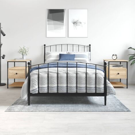 Bedside Cabinets 2 pcs Sonoma Oak 40x42x56 cm Engineered Wood vidaXL (1/5)