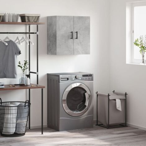 Wall Cabinet Concrete Grey 60x31x60 cm Engineered Wood vidaXL
