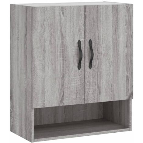 Wall Cabinet Grey Sonoma 60x31x70 cm Engineered Wood vidaXL