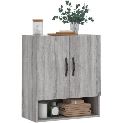 Wall Cabinet Grey Sonoma 60x31x70 cm Engineered Wood vidaXL
