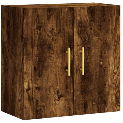 Wall Cabinet Smoked Oak 60x31x60 cm Engineered Wood vidaXL