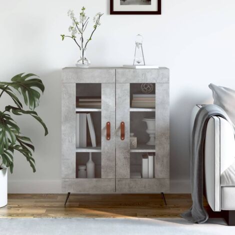 Sideboard Concrete Grey 69.5x34x90 cm Engineered Wood vidaXL (1/5)