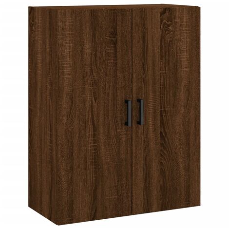 Wall Mounted Cabinet Brown Oak 69.5x34x90 cm vidaXL