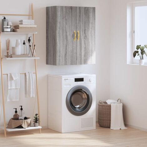 Wall Mounted Cabinet Grey Sonoma 69.5x34x90 cm vidaXL (1/5)