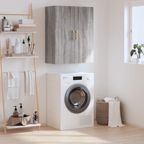 Wall Mounted Cabinet Grey Sonoma 69.5x34x90 cm vidaXL (1/5)