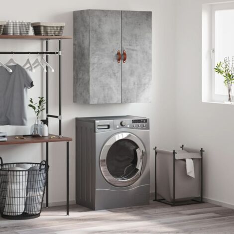 Wall Mounted Cabinet Concrete Grey 69.5x34x90 cm vidaXL (1/5)