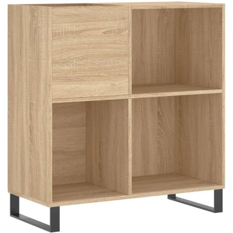 Record Cabinet Sonoma Oak 84.5x38x89 cm Engineered Wood vidaXL