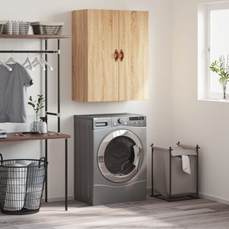 Wall Mounted Cabinet Sonoma Oak 69.5x34x90 cm vidaXL