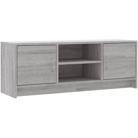 TV Cabinet Grey Sonoma 102x30x37.5 cm Engineered Wood vidaXL (1/5)