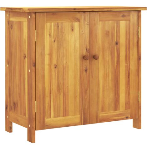 Garden Cabinet 75x35x70 cm Solid Wood Acacia vidaXL