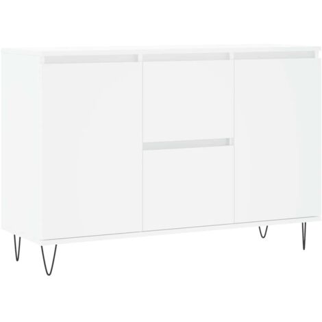 Sideboard White 101.5x35x70 cm Engineered Wood vidaXL (1/5)