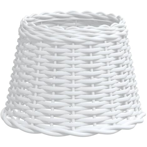 Lamp Shade White Ø30x20 cm Wicker vidaXL
