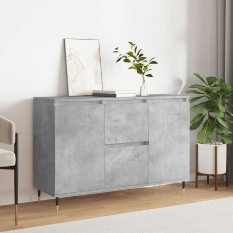 Sideboard Concrete Grey 101.5x35x70 cm Engineered Wood vidaXL