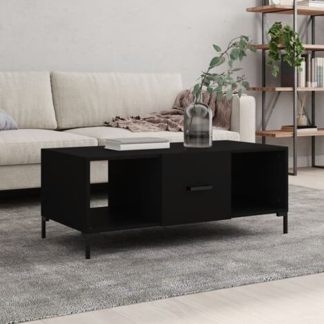 Coffee Table Black 102x50x40 cm Engineered Wood vidaXL (1/5)