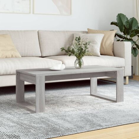 Coffee Table Grey Sonoma 102x50x35 cm Engineered Wood vidaXL