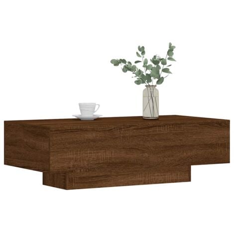 Coffee Table Brown Oak 100x49.5x31 cm Engineered Wood vidaXL