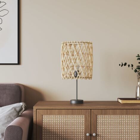 Lamp Shade Ø23x28 cm Wicker vidaXL